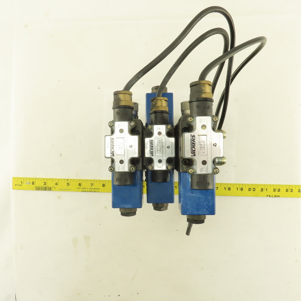 Vickers DG4L-3-2C-PL2-H-11 Hydraulic Regulated Manifold Solenoid Valve Assembly