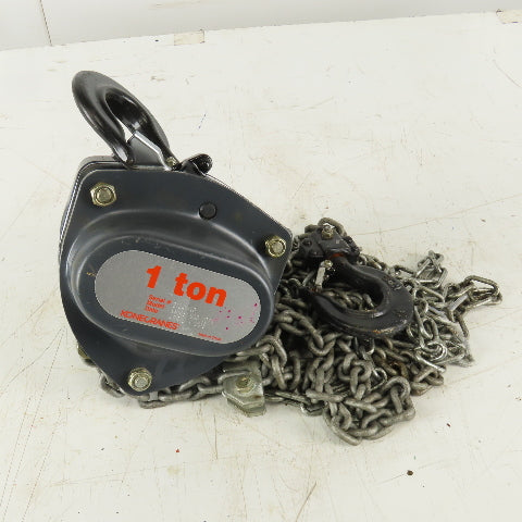 KoneCranes KM Series II 1 Ton Manual Chain Hoist 10" Lift 5' Hand Wheel Chain