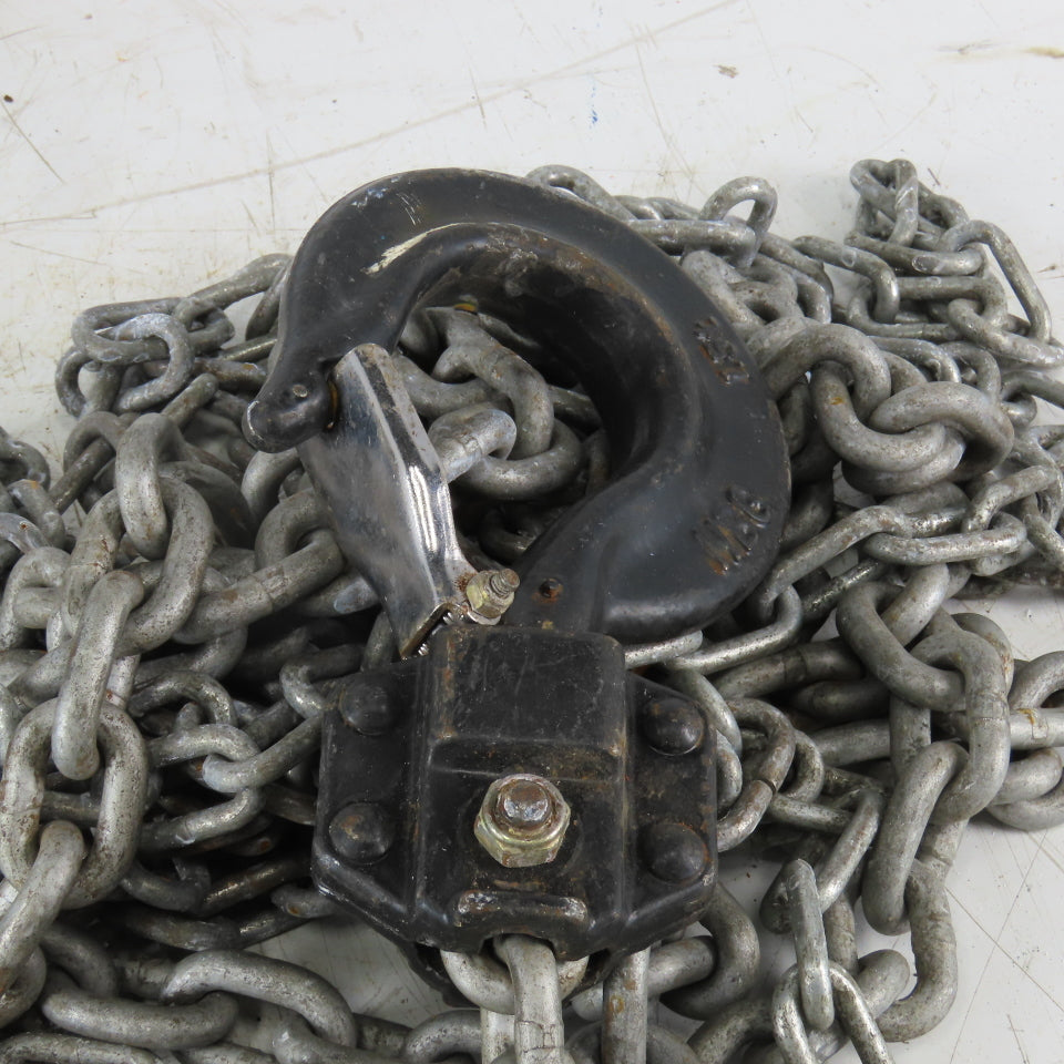 KoneCranes KM Series 1-1/2 Ton Manual Chain Hoist 12" Lift 6' Hand Wheel Chain