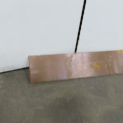 3-3/8" Wide 5/64" Thick 8' Long Flexible Red Copper Flat Strip Plate