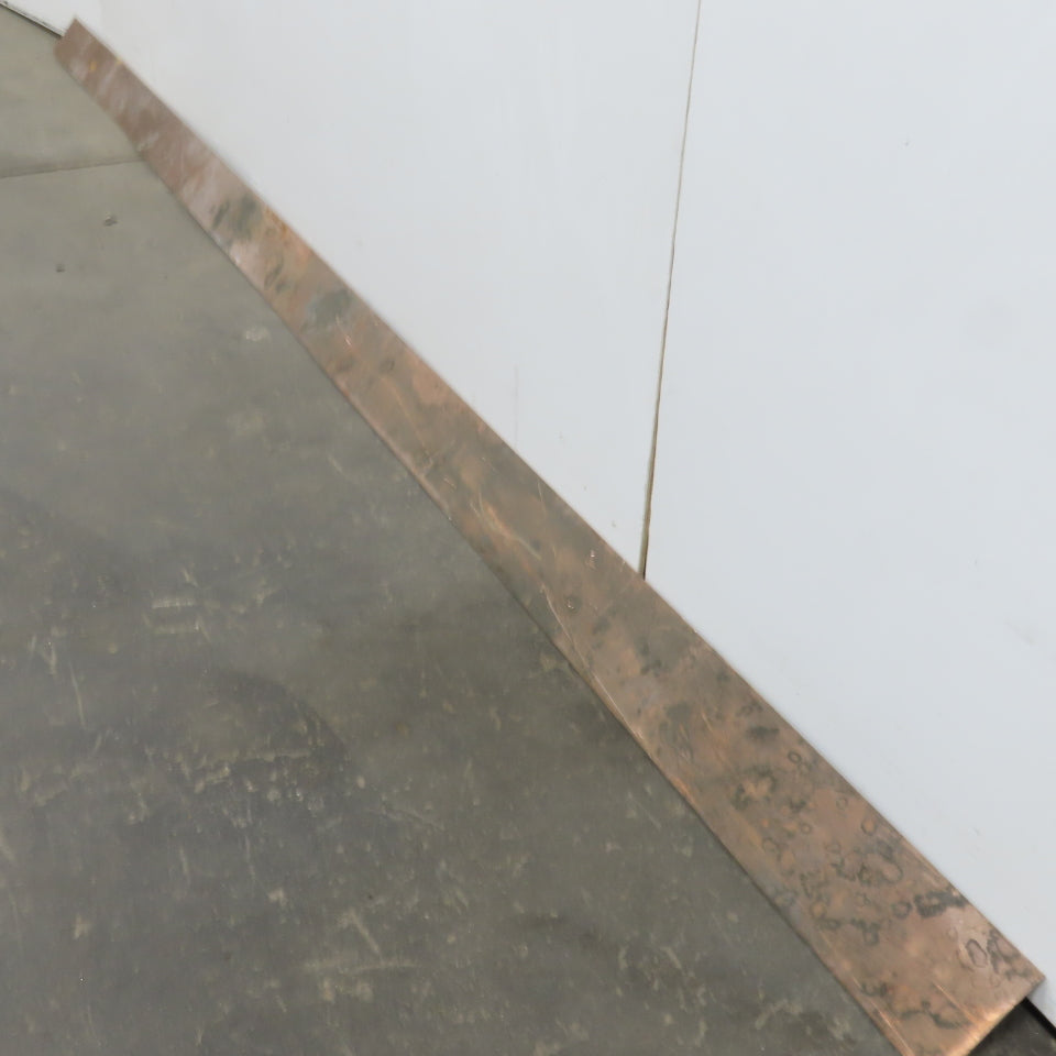 3-3/8" Wide 5/64" Thick 8' Long Flexible Red Copper Flat Strip Plate