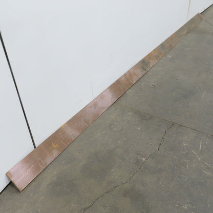 3-3/8" Wide 5/64" Thick 8' Long Flexible Red Copper Flat Strip Plate