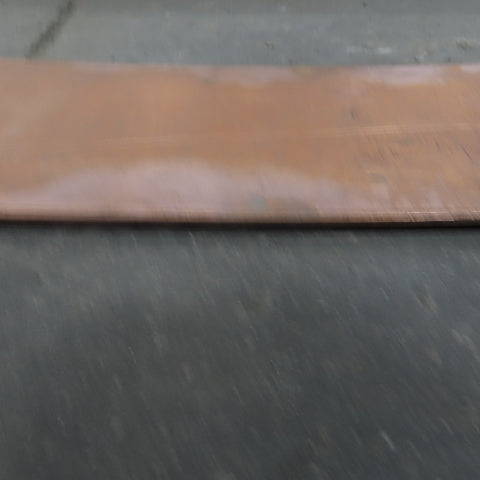 3-3/8" Wide 5/64" Thick 8' Long Flexible Red Copper Flat Strip Plate