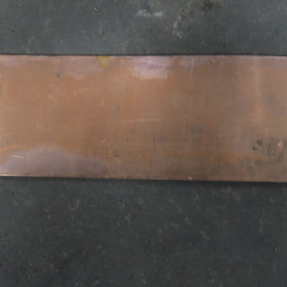 3-3/8" Wide 5/64" Thick 8' Long Flexible Red Copper Flat Strip Plate