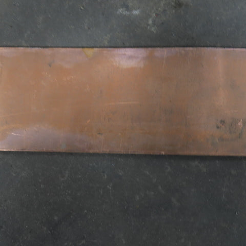 3-3/8" Wide 5/64" Thick 8' Long Flexible Red Copper Flat Strip Plate
