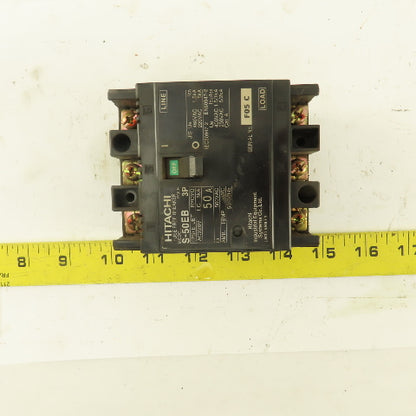 Hitachi S-50EB 50A Circuit Breaker 3 Pole 240/460V