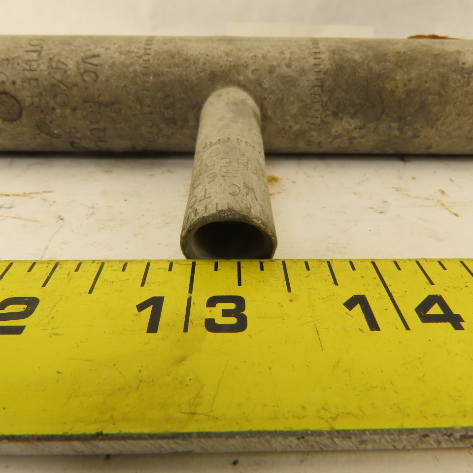 Square D 4/0-500 MCM x #6-1/0 TEE TiN Coated Copper Crimp Fitting Lot Of 6