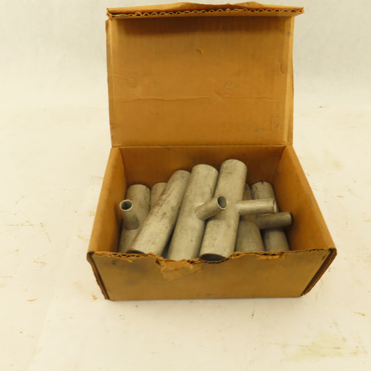 VGCT #6-1/0 x  3/0-500 MCM x  TEE TiN Coated Copper Crimp Fitting Lot Of 8