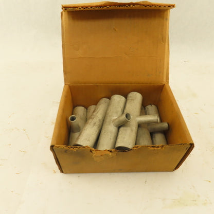 VGCT #6-1/0 x  3/0-500 MCM x  TEE TiN Coated Copper Crimp Fitting Lot Of 8