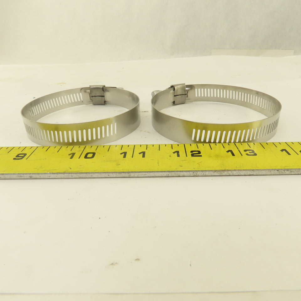 McMaster Carr Stainless Steel Worm Gear Hose Clamps 2-1/4"-3-1/4" Lot Of 18