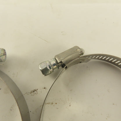 McMaster Carr Stainless Steel Worm Gear Hose Clamps 2-1/4"-3-1/4" Lot Of 18
