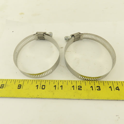 McMaster Carr Stainless Steel Worm Gear Hose Clamps 2-1/4"-3-1/4" Lot Of 18