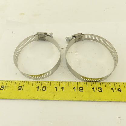 McMaster Carr Stainless Steel Worm Gear Hose Clamps 2-1/4"-3-1/4" Lot Of 18