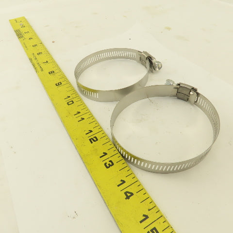 McMaster Carr Stainless Steel Worm Gear Hose Clamps 2-1/4"-3-1/4" Lot Of 18