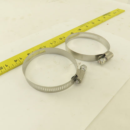McMaster Carr Stainless Steel Worm Gear Hose Clamps 2-1/4"-3-1/4" Lot Of 18
