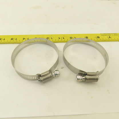 McMaster Carr Stainless Steel Worm Gear Hose Clamps 2-1/4"-3-1/4" Lot Of 18
