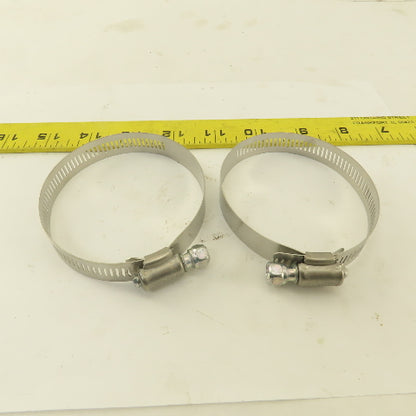McMaster Carr Stainless Steel Worm Gear Hose Clamps 2-1/4"-3-1/4" Lot Of 18
