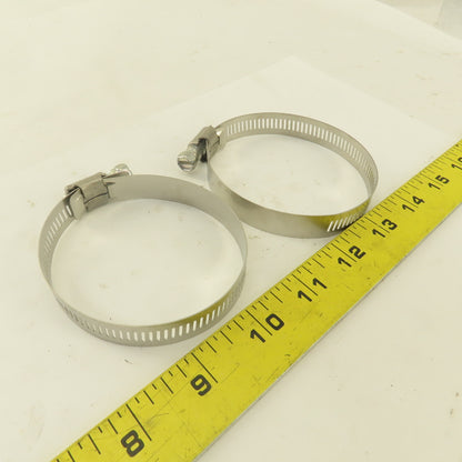McMaster Carr Stainless Steel Worm Gear Hose Clamps 2-1/4"-3-1/4" Lot Of 18