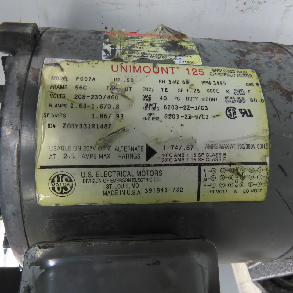 Bran Luebbe Metering Pump 1/2Hp 208-230/460V 3Ph