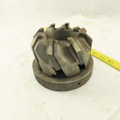 Goddard & Goddard 5" Dia. Left Hand Cut Face End Mill 1-1/2" Arbor Needs Cutters