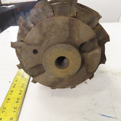 Goddard & Goddard 9" Dia. Spiral Blade Slab Mill 4"  12 Blade Right Hand Cut