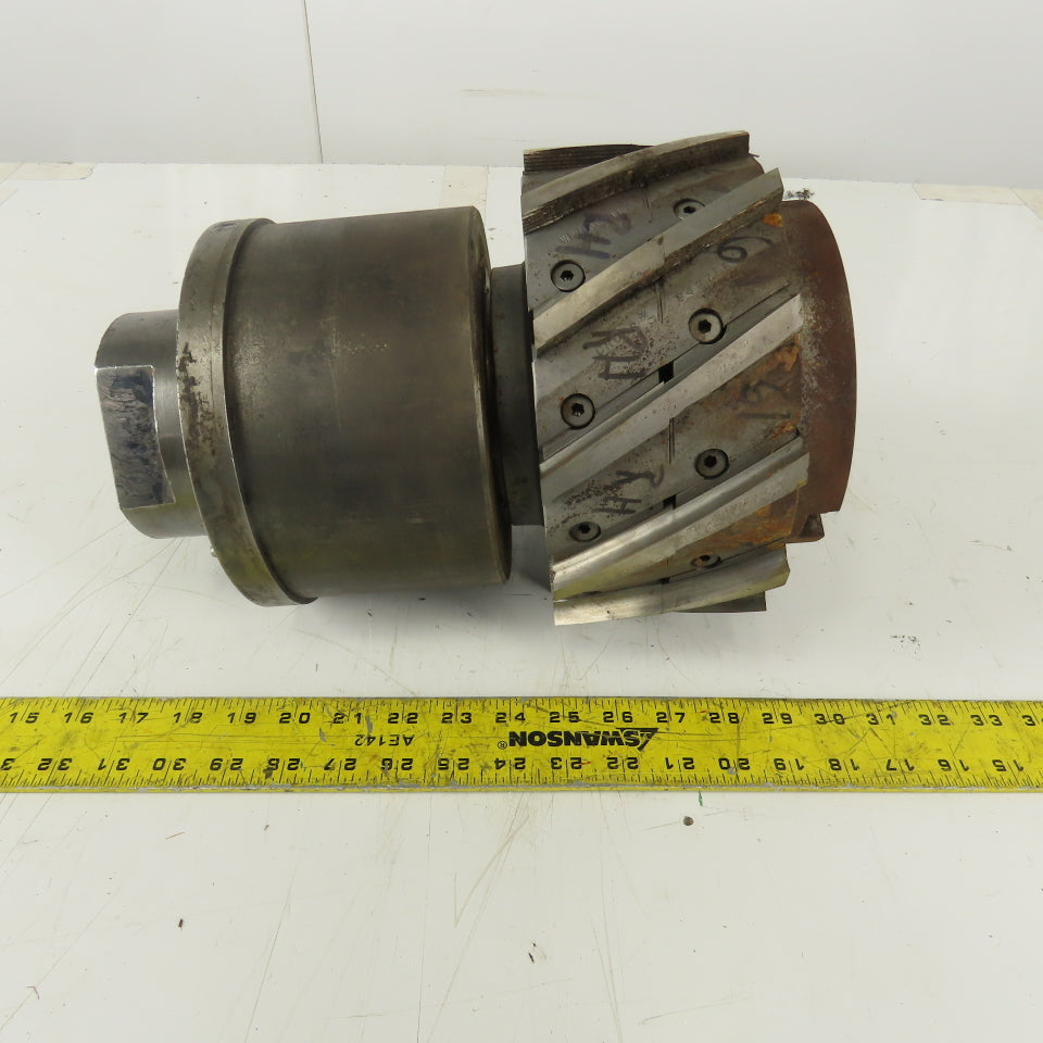 Goddard & Goddard 9" Dia. Spiral Blade Slab Mill 4"  12 Blade Right Hand Cut