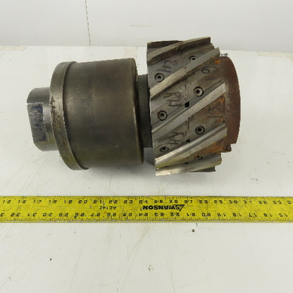 Goddard & Goddard 9" Dia. Spiral Blade Slab Mill 4"  12 Blade Right Hand Cut
