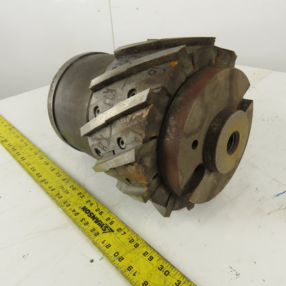 Goddard & Goddard 9" Dia. Spiral Blade Slab Mill 4"  12 Blade Right Hand Cut