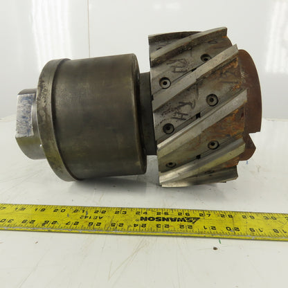 Goddard & Goddard 9" Dia. Spiral Blade Slab Mill 4"  12 Blade Right Hand Cut
