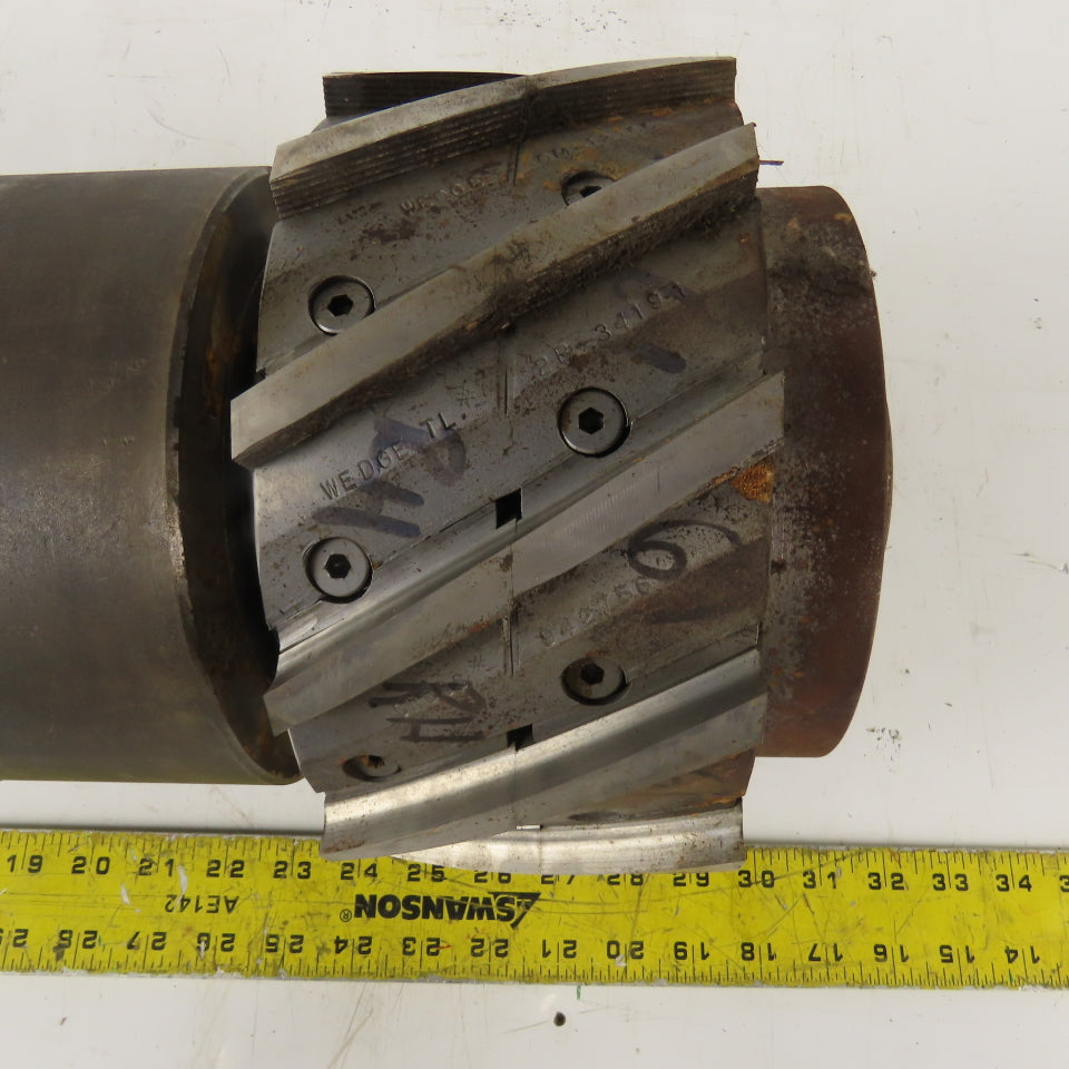 Goddard & Goddard 9" Dia. Spiral Blade Slab Mill 4"  12 Blade Right Hand Cut