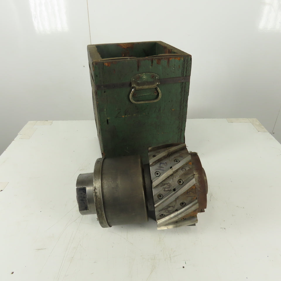 Goddard & Goddard 9" Dia. Spiral Blade Slab Mill 4"  12 Blade Right Hand Cut