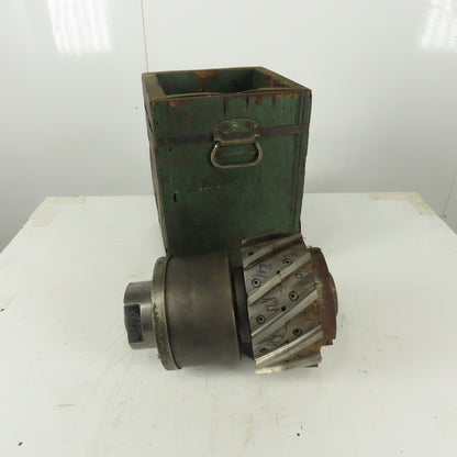 Goddard & Goddard 9" Dia. Spiral Blade Slab Mill 4"  12 Blade Right Hand Cut
