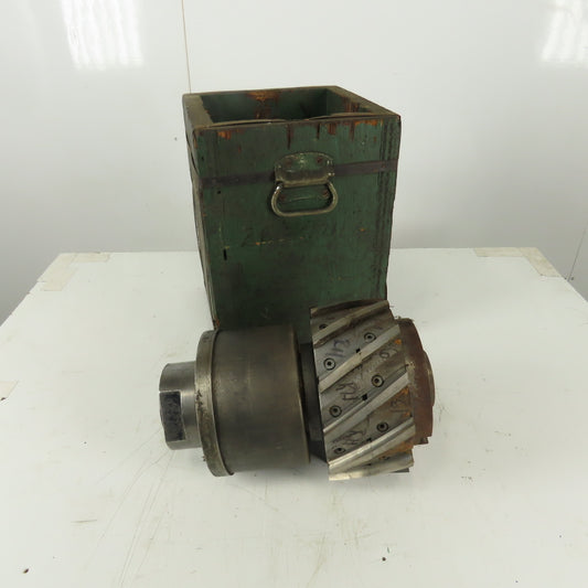 Goddard & Goddard 9" Dia. Spiral Blade Slab Mill 4"  12 Blade Right Hand Cut