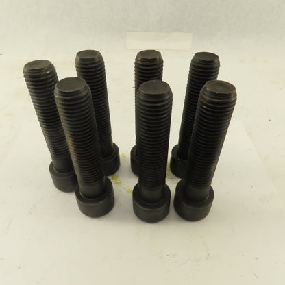 7/8"-9 x 4" Black Oxide Socket Head Cap Screw Lot Of 7