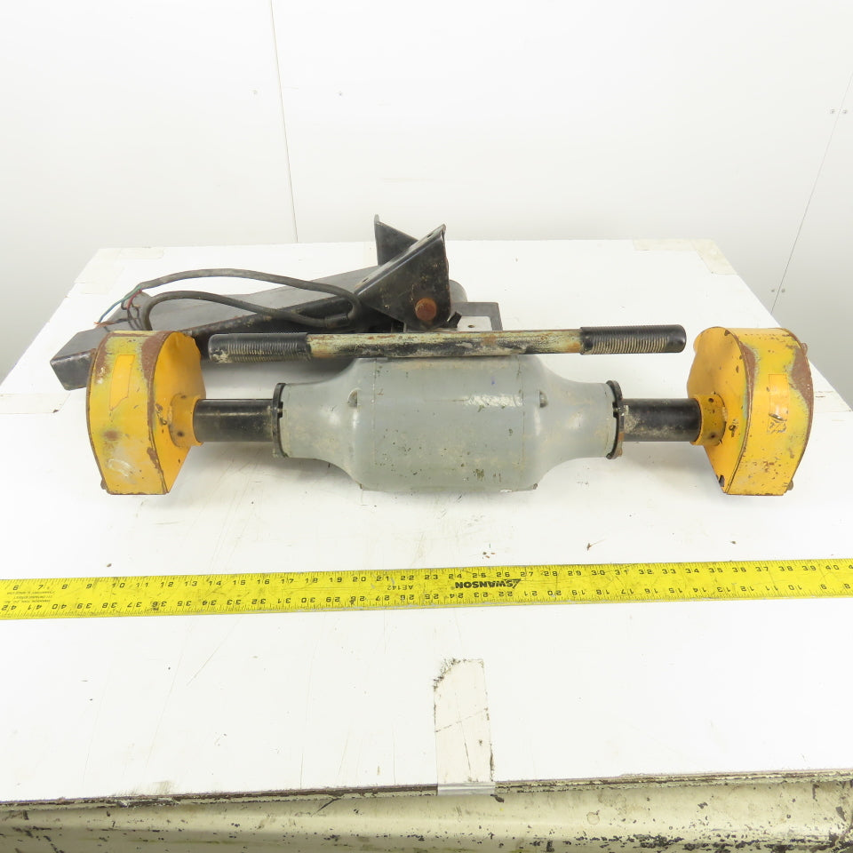 6" Double Ended Grinder Buffer On 4 Point Pivot Arm Assembly