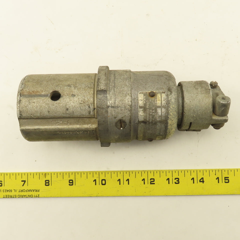 Crouse Hinds CPH7734 Arktite 460V 5Hp 30A Rated HAZLOC 4P 3W Male Plug