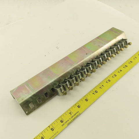 1/2" OD Cable Hose Organization Clamp Bar Assembly Offset Bracket 15" Long