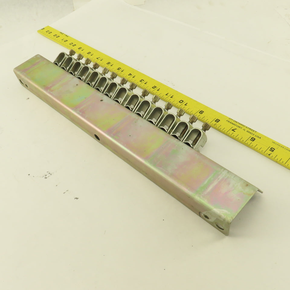 1/2" OD Cable Hose Organization Clamp Bar Assembly Offset Bracket 15" Long