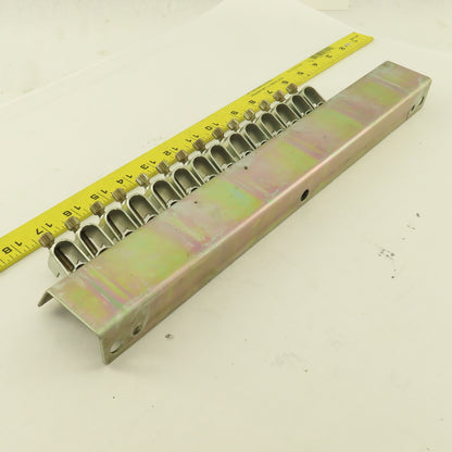 1/2" OD Cable Hose Organization Clamp Bar Assembly Offset Bracket 15" Long