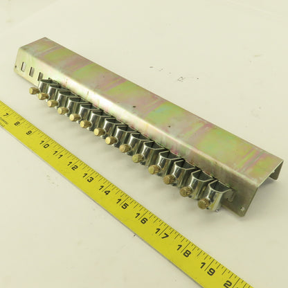 1/2" OD Cable Hose Organization Clamp Bar Assembly Offset Bracket 15" Long