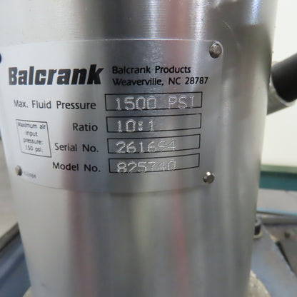 Balcrank 60 Gal 1500 PSI Jet Pump Pulser System Coolant Filtration Reclaiming