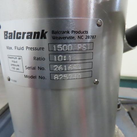 Balcrank 60 Gal 1500 PSI Jet Pump Pulser System Coolant Filtration Reclaiming