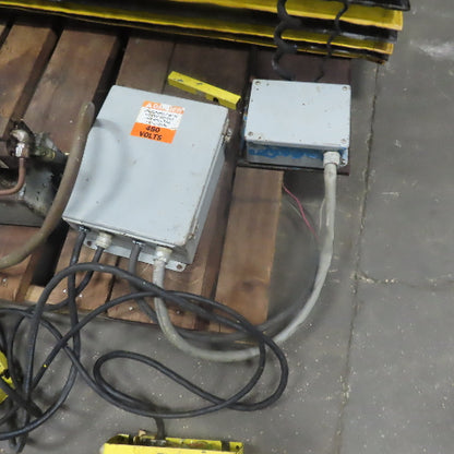 3000LB Hydraulic Scissor Lift Table 72x42" W/30° Tilt 15 to 50" Lift 3Phase