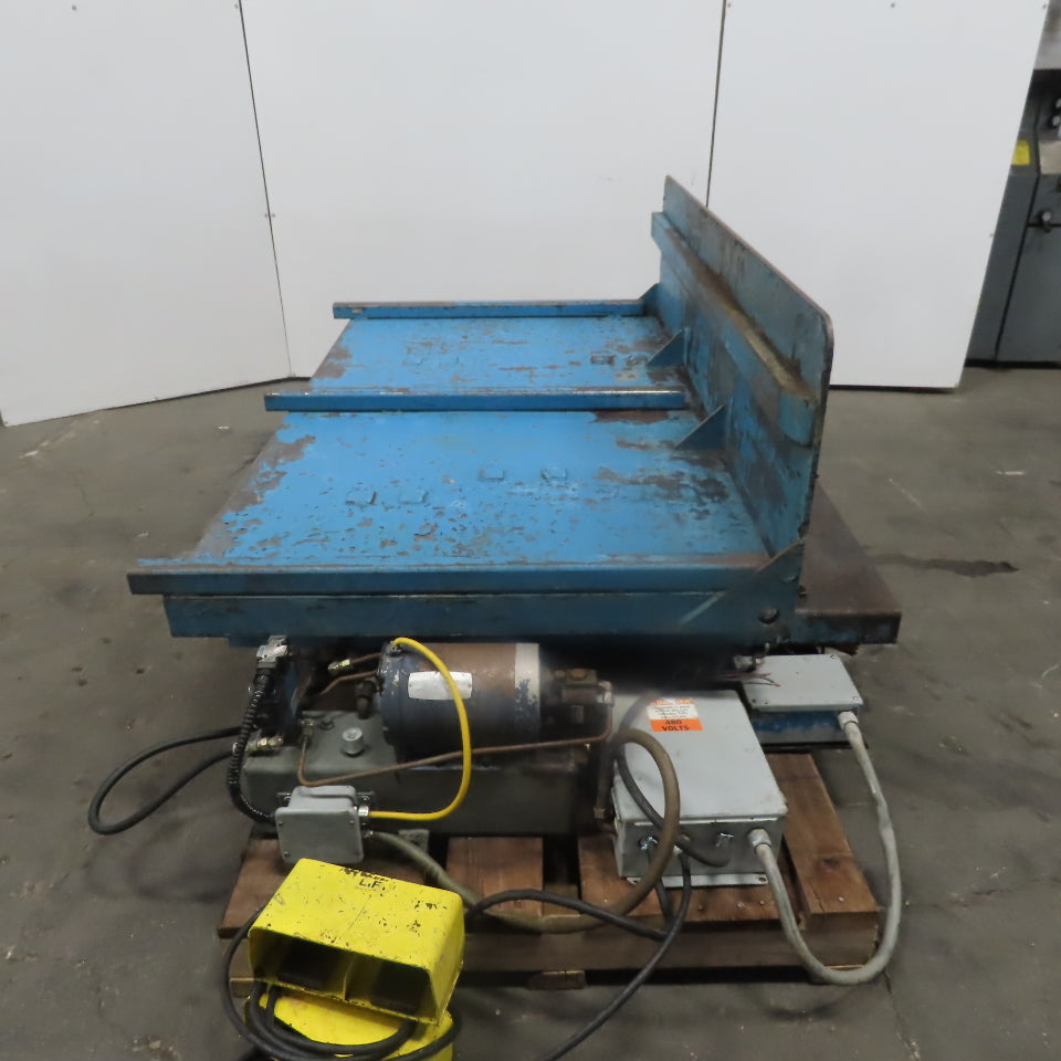 3000LB Hydraulic Scissor Lift Table 72x42" W/30° Tilt 15 to 50" Lift 3Phase