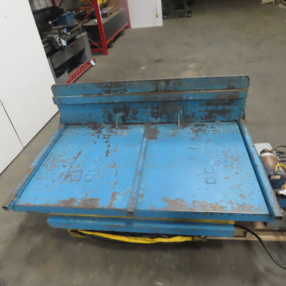 3000LB Hydraulic Scissor Lift Table 72x42" W/30° Tilt 15 to 50" Lift 3Phase