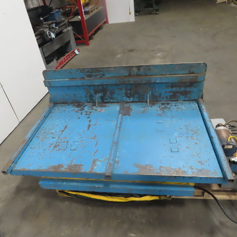 3000LB Hydraulic Scissor Lift Table 72x42" W/30° Tilt 15 to 50" Lift 3Phase