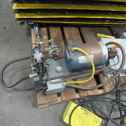 3000LB Hydraulic Scissor Lift Table 72x42" W/30° Tilt 15 to 50" Lift 3Phase