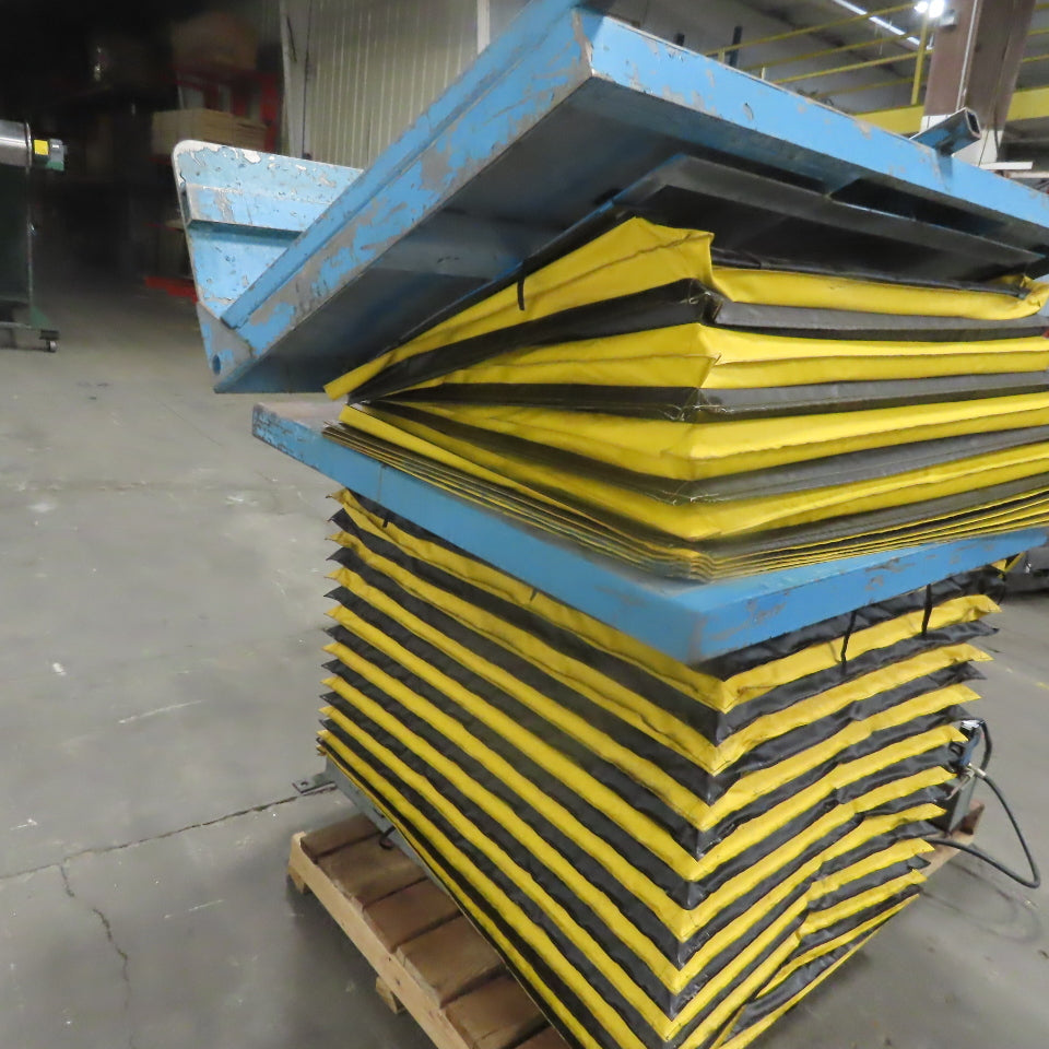 3000LB Hydraulic Scissor Lift Table 72x42" W/30° Tilt 15 to 50" Lift 3Phase