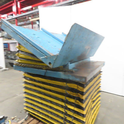 3000LB Hydraulic Scissor Lift Table 72x42" W/30° Tilt 15 to 50" Lift 3Phase