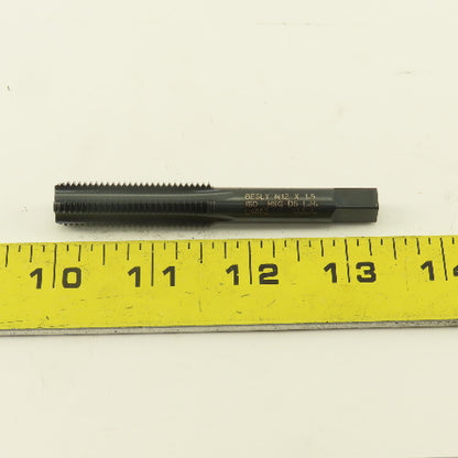 Besly M12x1.5 Left Hand 4 Flute Straight Bottoming Hand Tap